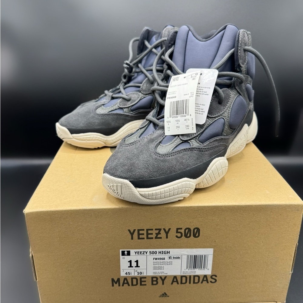 Adidas Yeezy 500 High Slate Size 11 FW4968 New With Box